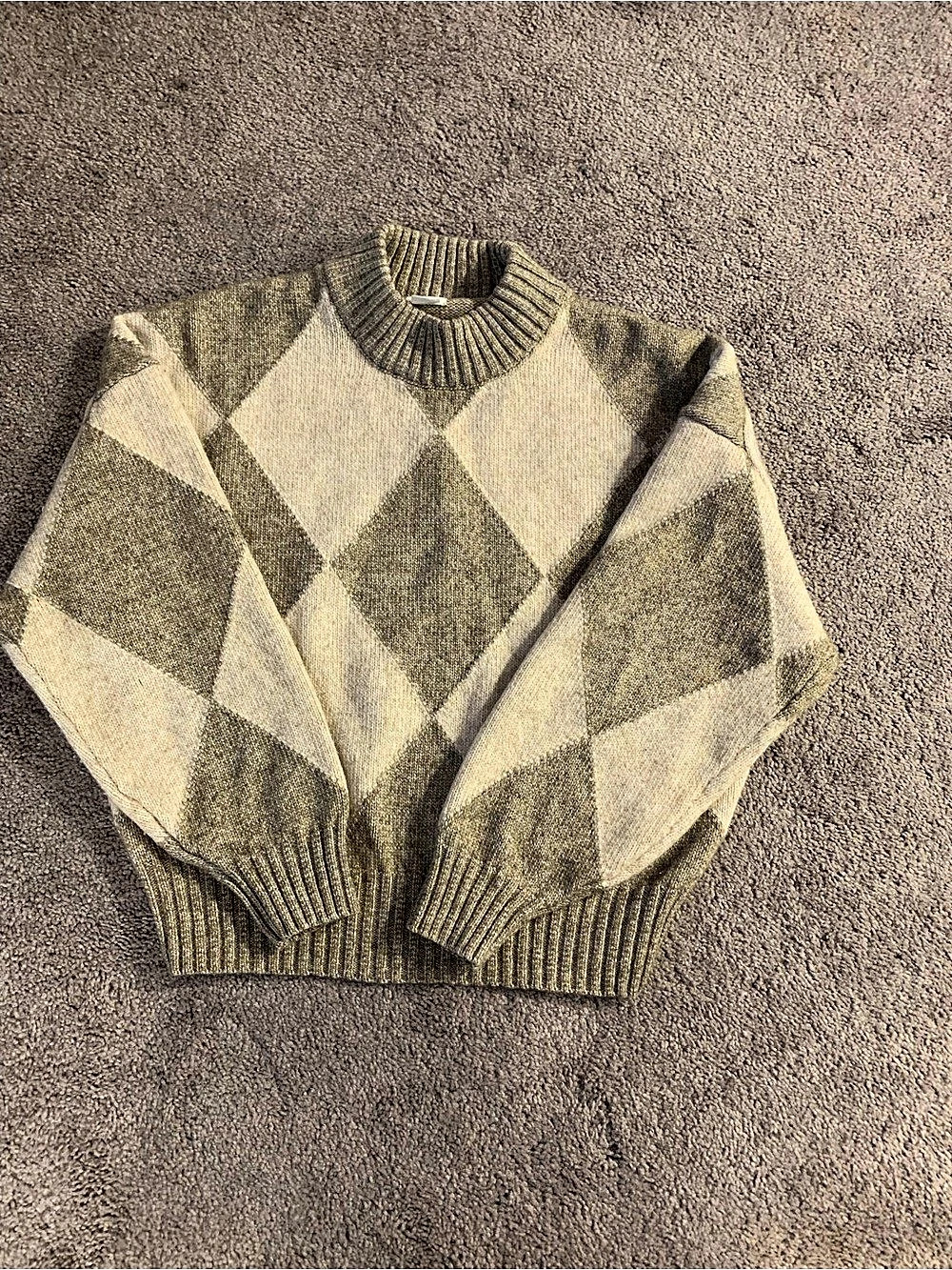 H&M Pringle of Scotland Women’s Argyle Crewneck Sweater Size XS